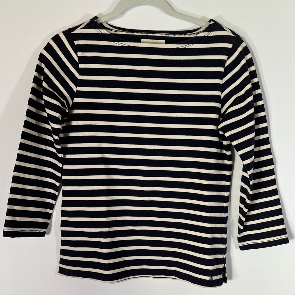 Denim & Supply Ralph Lauren Black and White Striped Long Sleeve Tee